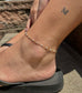 White Bead Anklet