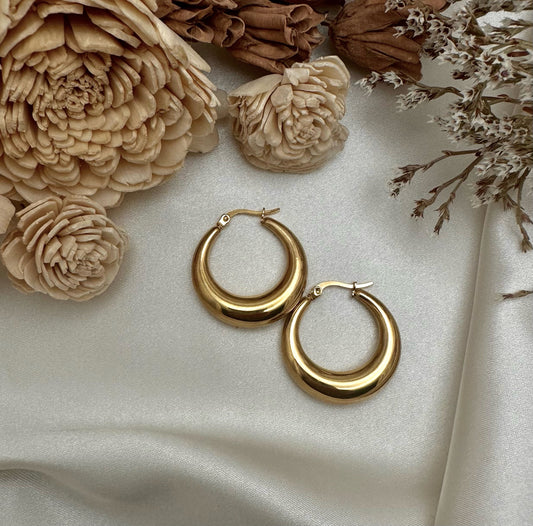 Gold Chunky Hoops