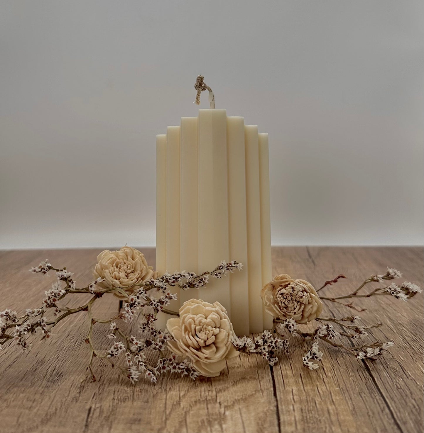 Geometric Pillar Candle