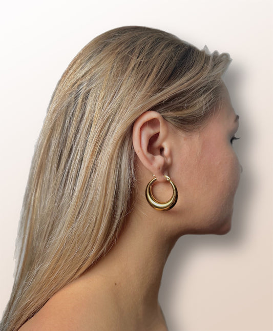 Gold Chunky Hoops